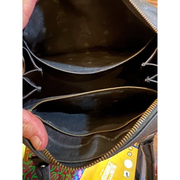 ♦️♦️ AUTHENTIC BLACK MCM BOSTON TOTE - Picture 10 of 13